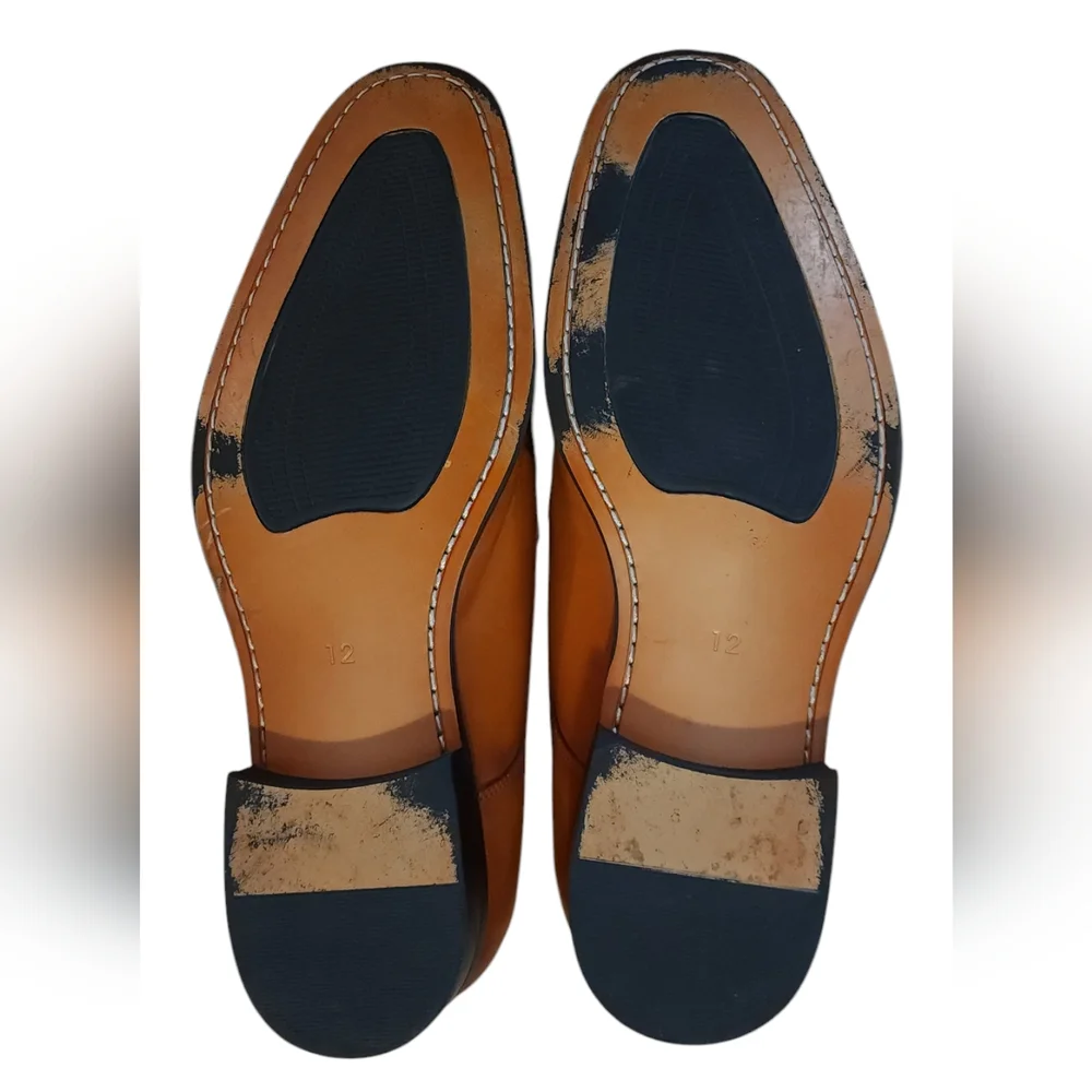 Gifennse Handmade Cow Hide Oxfords Men's Size 12